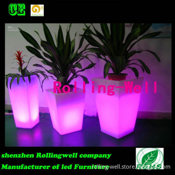 LED Planter / LED Light up Flower Pot / Illuminated Planter for Garden Hotel Party